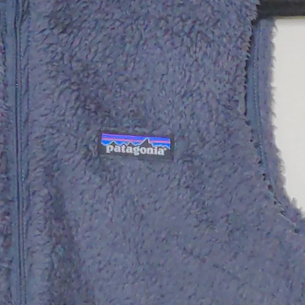Patagonia Womens Los Gatos Fleece Vest Blue Full Zip Pockets Mock Neck S - Image 2
