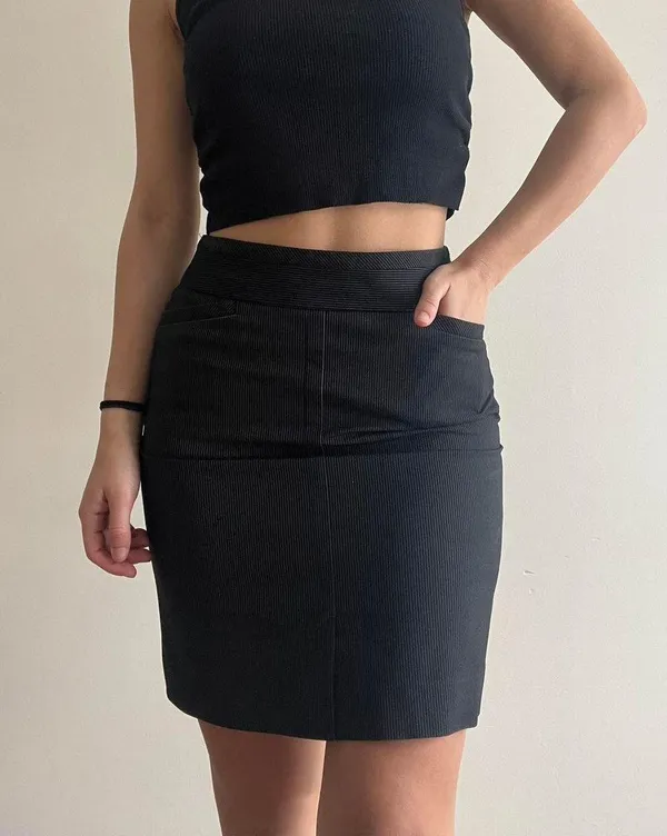 Black Mini Skirt Business Casual 28” - Image 5