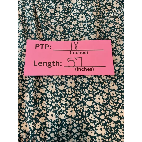 As You Wish XL Teal Floral Wide Leg Jumpsuit Puff Sleeve Boho Romper‎ - Image 12
