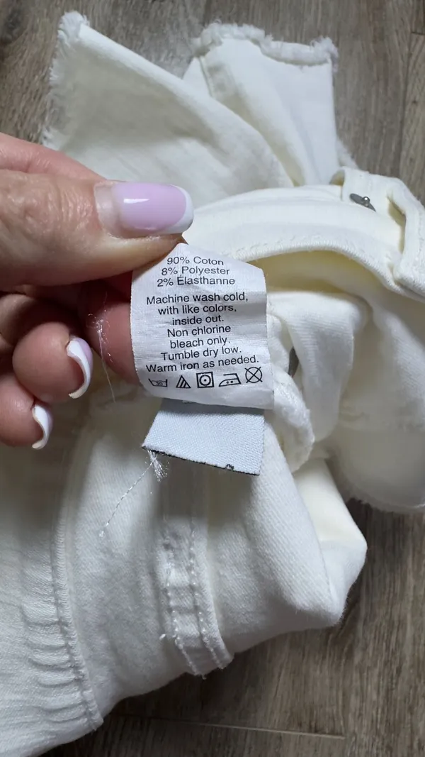 Madewell white denim shorts Size 25 #denim #summer - Image 7