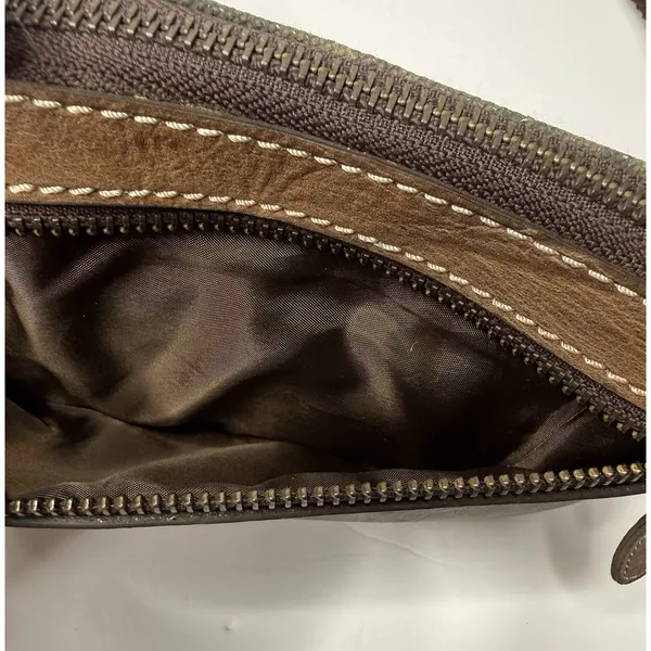 Scully Waist Belt Pouch Wallet Brown Leather Camo‎ Unisex Travel Easy Carry New - Image 3