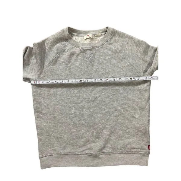 Levi’s gray basic pullover sweatshirt size small‎ gender neutral - Image 5
