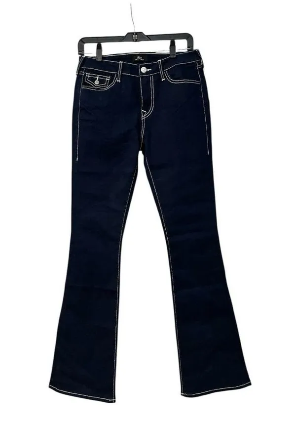 TRUE RELIGION VINTAGE BECCA BIG T FLAP BOOTCUT JEAN size 27 NWT - Image 5
