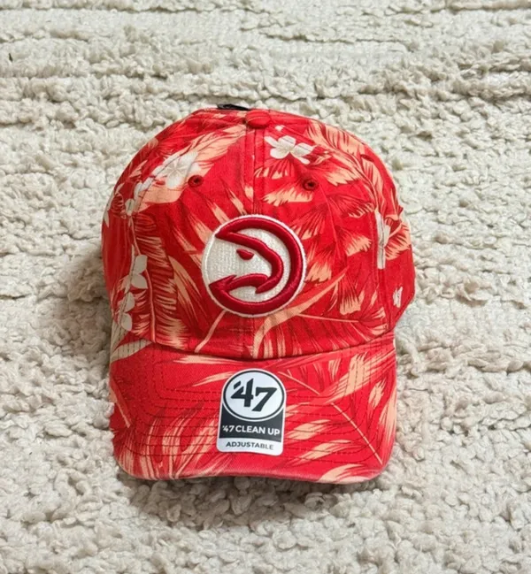 47 Brand Atlanta Hawks Tropicalia Floral Clean Up Adjustable Hat - Image 2