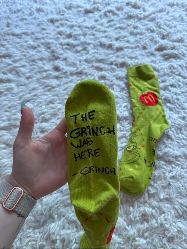 Grinch x McDonald's Character Crew Socks - Image 2