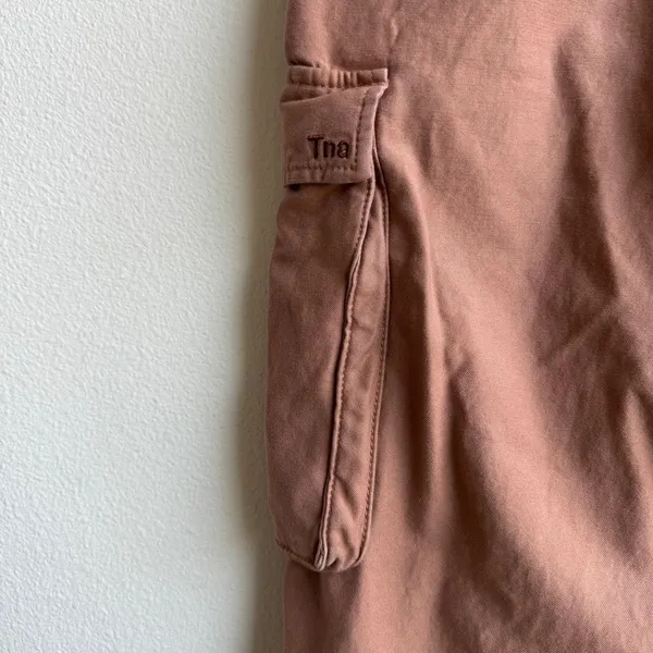 Aritzia TNA Supply Garden Cargo Utility Drawstring Pants Pink Size 4 Small - Image 6