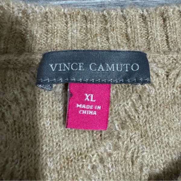 Vince Camuto Women Warm Cozy Pullover Crew Neck Cable‎ Sweater XL Relaxed Fit - Image 11