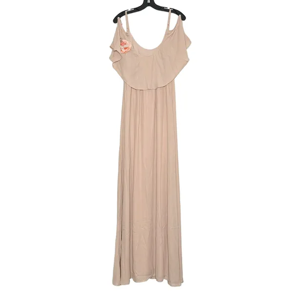NWT Show Me Your Mumu Weddings Dress Caitlin Ruffle Maxi Prom Minimalist Large - Image 6