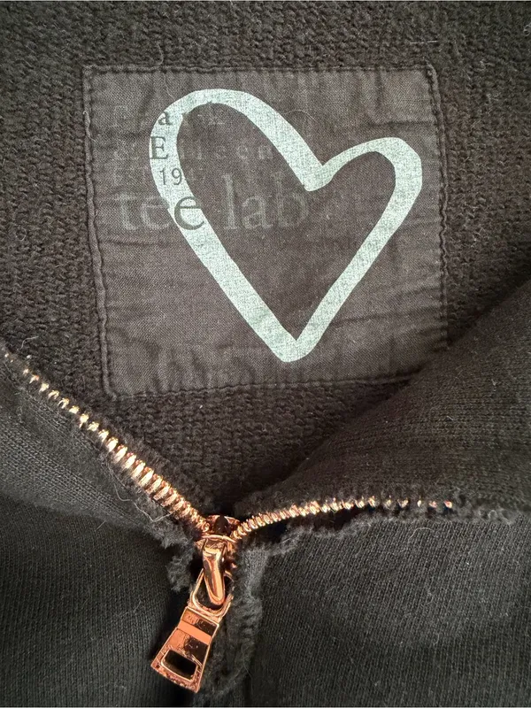Frank & Eileen Worn Edge Full Zip Cropped Hoodie - Image 4