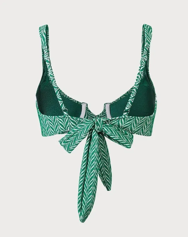 Berlook Geometric Textured Underwire Bikini SET 14 Green Size L - Image 10