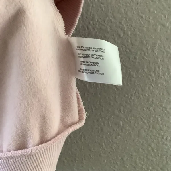 Banana Republic Pink Soft Velour Slouchy Casual Comfy Cozy Long Sleeve XL‎ - Image 6