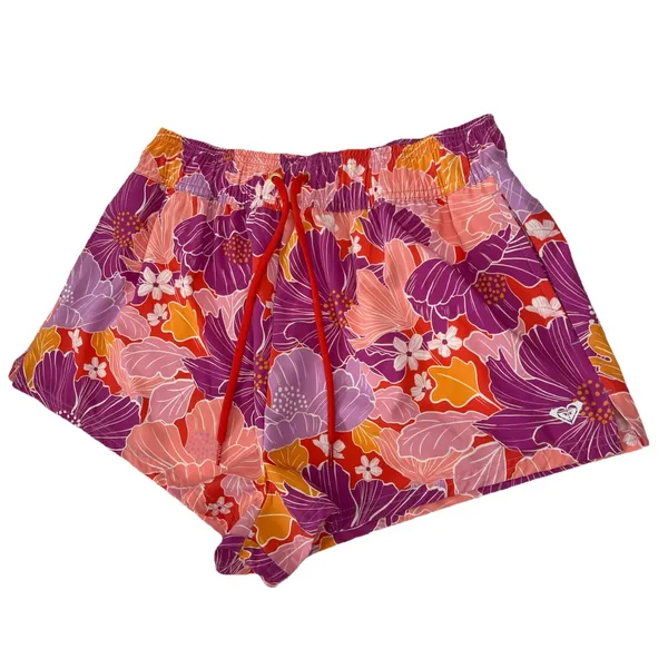 Roxy Bell Bottom Blooms No Bad Waves‎ Board Shorts Womens Small Floral NWT - Image 2