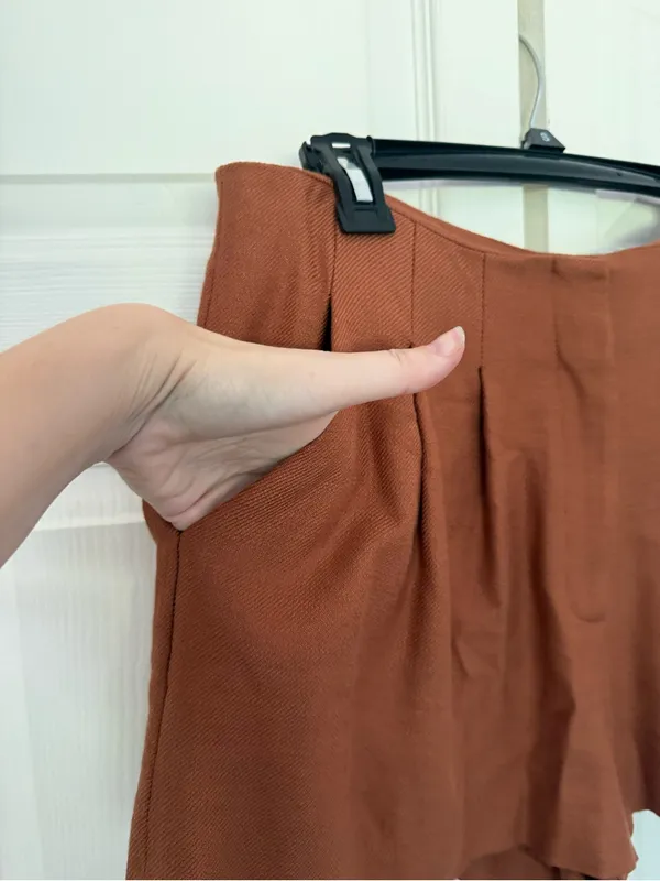 Veronica Beard Gables Short Golden Brown Shorts Pumpkin Orange Size 10 - Image 6