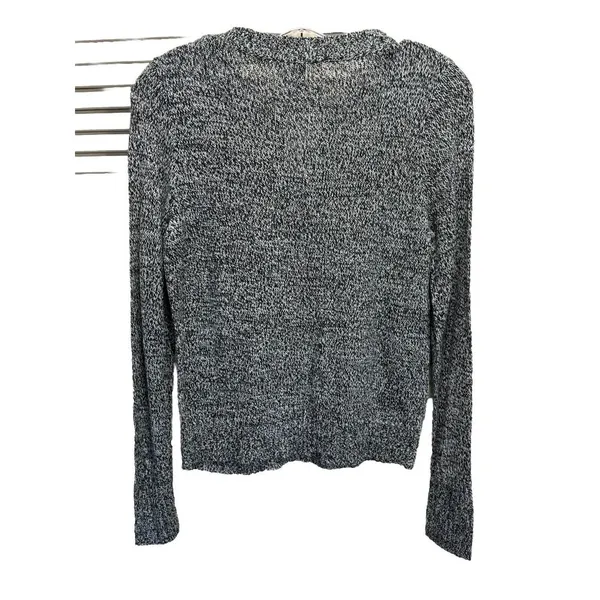 Divided H&M Black/White Sweater Round Neck Long Sleeve Size XS Ribbed‎ - Image 4