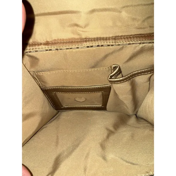 Giani Bernini‎ Crossbody Bag Monogram Signature Jacquard Gold Trim Messenger - Image 6