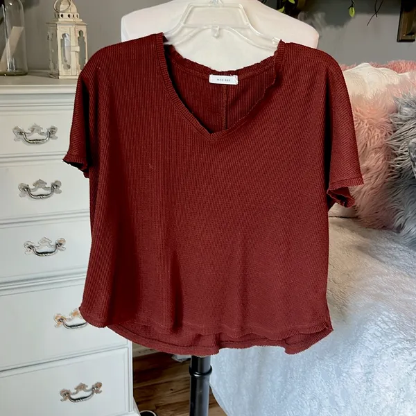 Mod Ref Comfy Oversized Waffle Shirt - Image 3