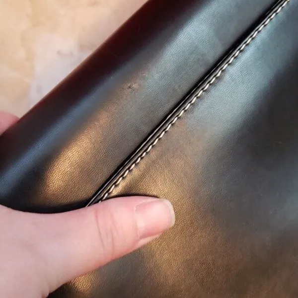 Nine West Black Shoulder Bag with Built In Cell Phone Holder - Image 4