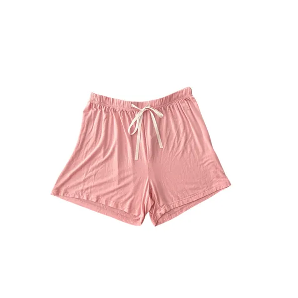 Women's Pink Pajama Lounge Set Medium Soft Button Front Sleepwear Shorts - Image 10