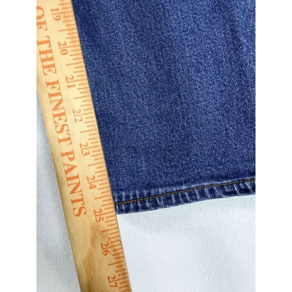 H&M Women’s High Rise Straight Leg Jeans Size‎ 6 Blue Stretch Cropped Denim - Image 8