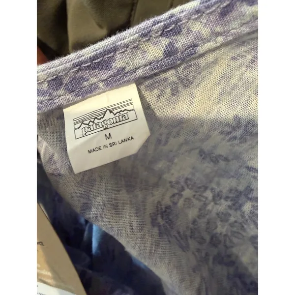 Patagonia Womens Garden Island Top Wildflower Purple Floral Tank Medium NWT - Image 5
