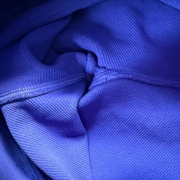 NUX Blue Ribbed Leggings Size Medium High Rise Active Stretch - Image 6