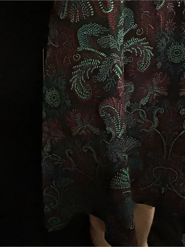 The Limited Black & Plum Brocade Fit-&-Flare Dress SZ 2 NWT - Image 6