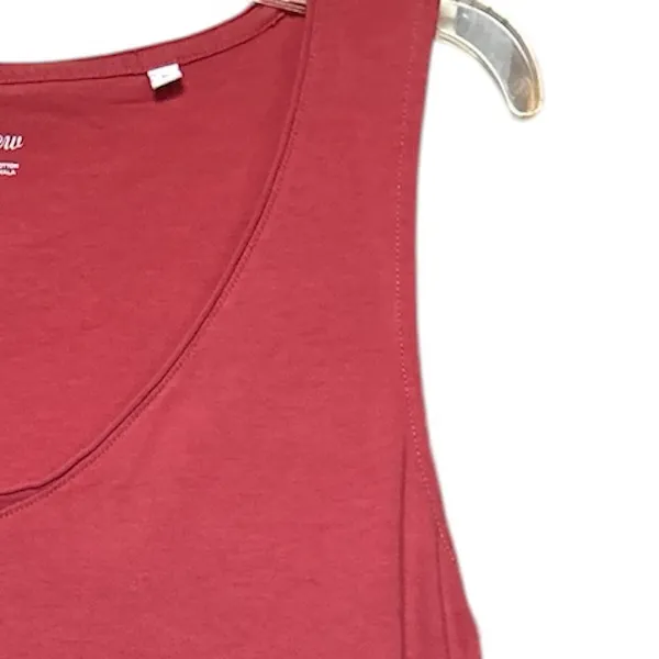 J. Crew raw edge v neck tank sz M - Image 4