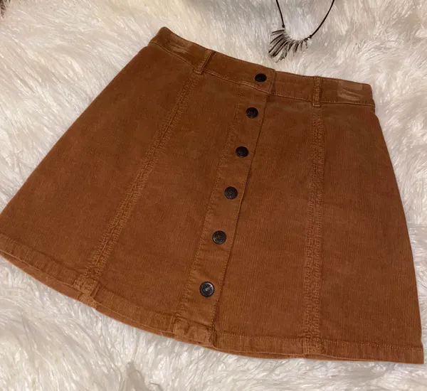 American Eagle NWT Corduroy Button Down Skirt - Image 2