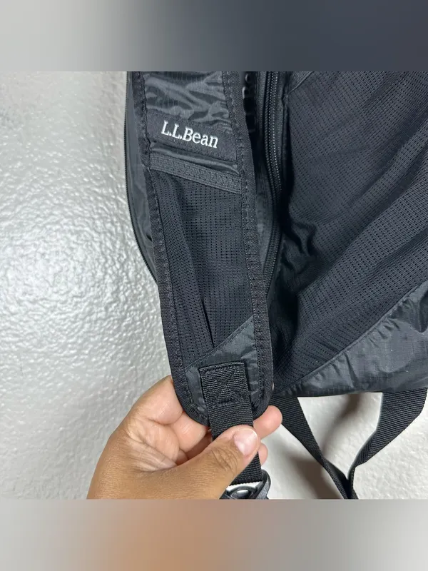 L.L.Bean Black Stowaway Packable Sling - Image 7