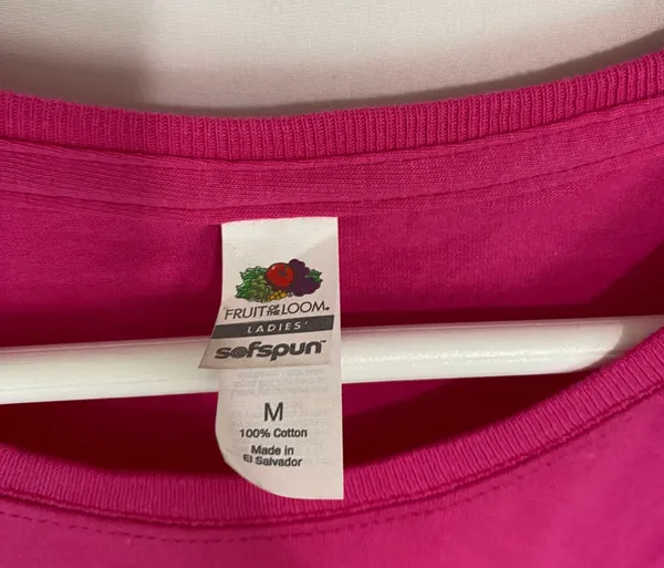 Women’s Casual Short Sleeve Crewneck Tee Shirt Pink NWOT - Image 4