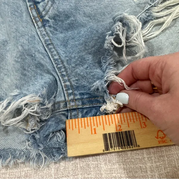 Zara Light Blue‎ Jean Shorts 8 - Image 6