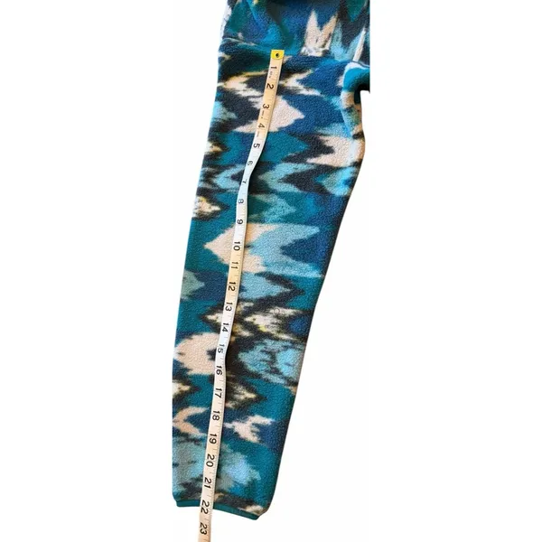 Patagonia Synchilla Fleece Women's Adult Small Trout Tales Elwha Blue Mock Neck - Image 6