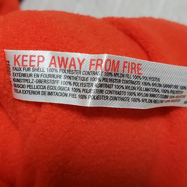 Free People FP Movement Climber Orange Fleece Oversized Jacket‎ Size L - Image 13