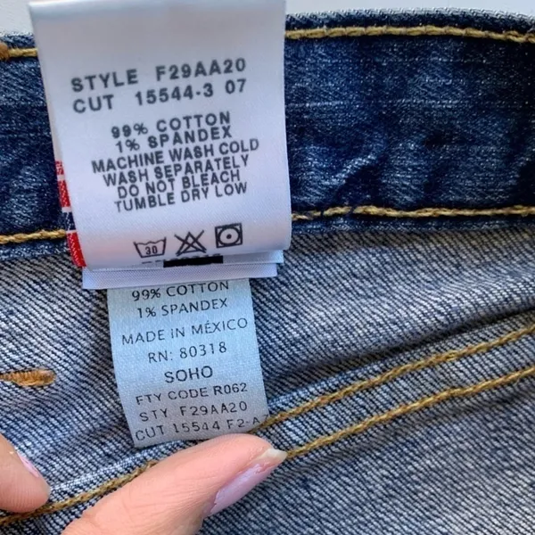 Lucky Brand‎ Flare Jeans 4/27 Mid Rise Soho Medium Wash Stretch Denim F29AA20 - Image 4