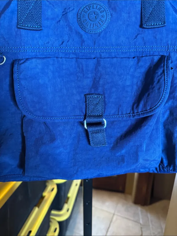 Kipling Pahneiro Ink Blue Nylon Handbag Tote Water Resistant Lightweight Bag - Image 4