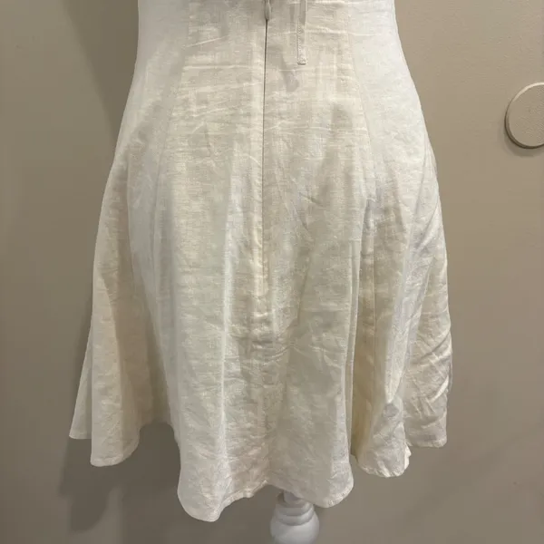 Solid & Striped Carolina Linen-Blend Mini Dress Cream XS Beach Boho Bachelorette - Image 7