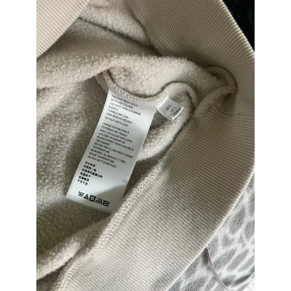 Urban Outfitters Quarter Zip Hoodie Small Cream Coastal Chic Oversized Soft Cozy - Image 6