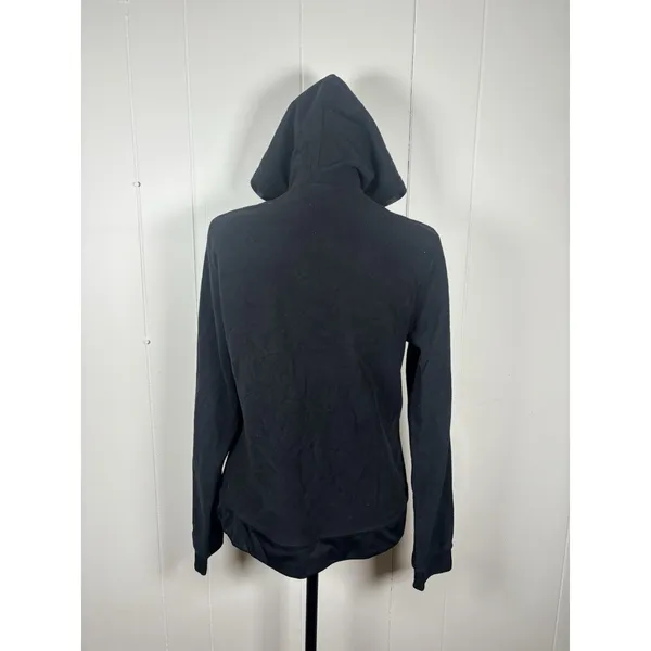 Nike Womens Y2K Black Pullover Hoodie Tonal Logo Fitted‎ NSW center swoosh - Image 3