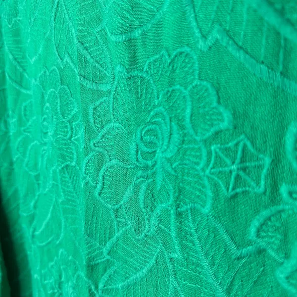 Anthropologie Akemi + Kin Abacos Green Eyelet‎ Tunic Blouse Top Medium OB762780 - Image 8