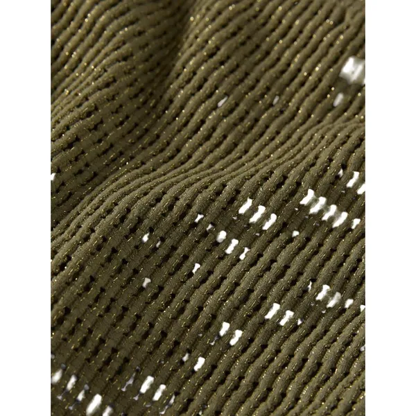 Michael by Michael Kors Womens Crochet One Shoulder One Piece Safari Green 4 - Image 8