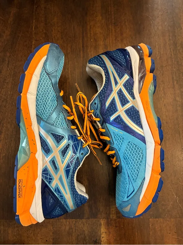 ASICS Women's GT-2000 3 Trail Running Shoe Women’s 10 Blue Orange Sneakers - Image 3