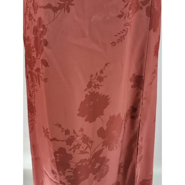 Birdy Grey Kira Dress XL Wild Rose Whimsical Bloom Matte Satin One Shoulder Maxi - Image 15