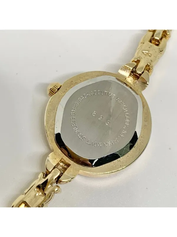 Kim rogers gold tone crystals hearts links band 22mm quartz up to 7.5” running - Image 5