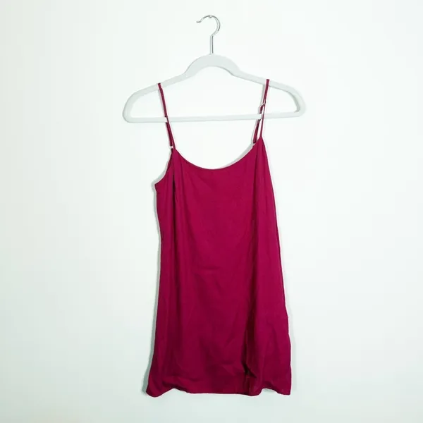 Reformation Lindsay Slip Dress Rhubarb Pink Red Size 2 - Image 4
