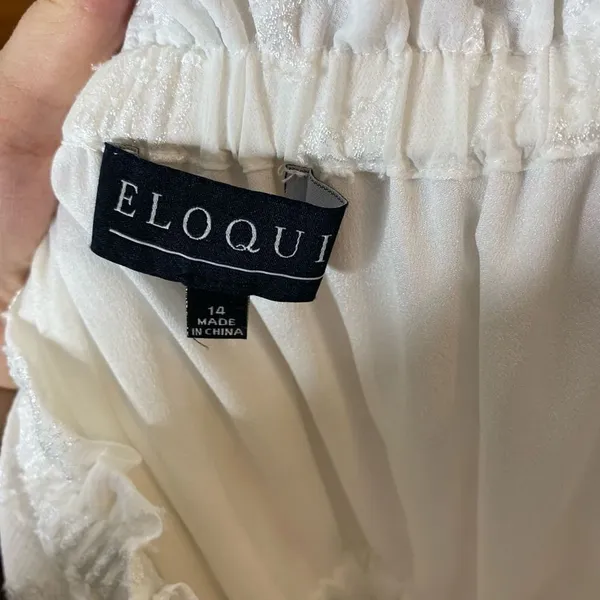 Eloquii Off Shoulder Floral White Maxi Dress - Image 6