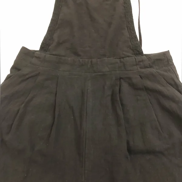 Lulu’s What a Wonderful Day Black Tie-Strap Overall Cotton Jumpsuit - Image 13