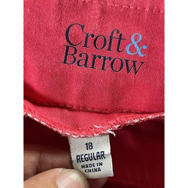 Croft & Barrow Effortless Stretch Skort Women’s 18 Regular Red Pull On Pockets - Image 10