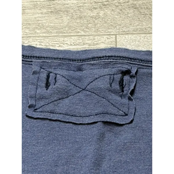 We The Free Women's Medium Blue T-Shirt V-Neck Short Sleeves Fitted A4-0021 - Image 7