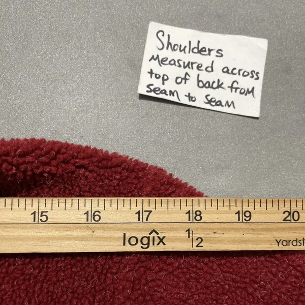 Cabelas Berber Fleece Womens Size Large Red Zip Jacket Gorpcore Country Sherpa - Image 11