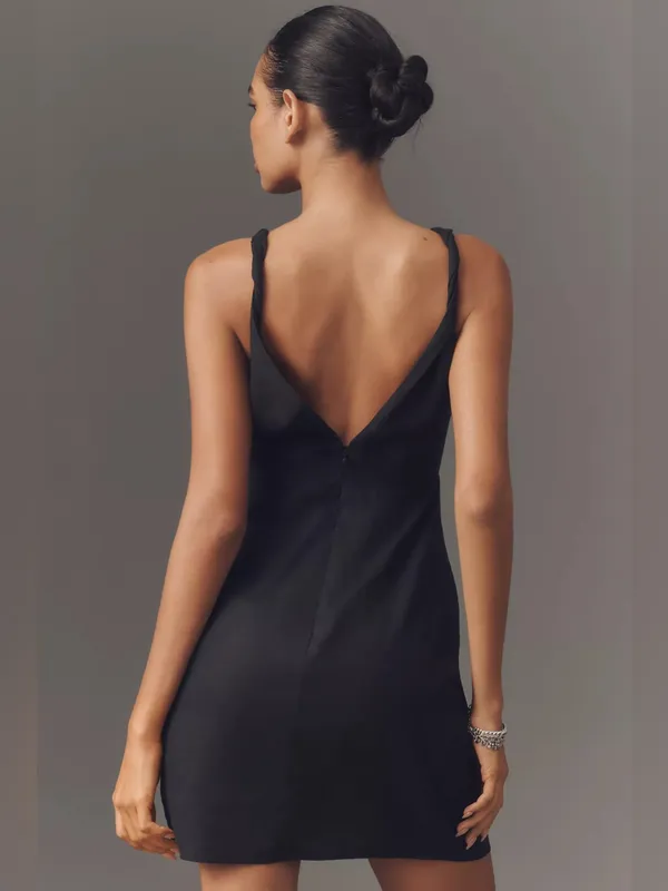 Farm Rio Linen Blend V-Neck Rosette Mini Dress, Size Small, $248 - Image 2